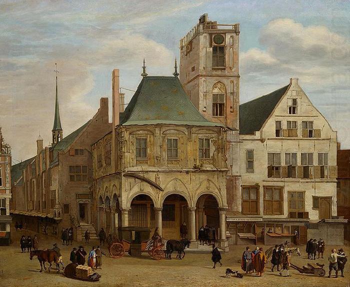 Jacob van der Ulft The old town hall oil painting picture